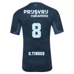 Koszulka Feyenoord Rotterdam Q. Timber 8 25/26 Wyjazdowa