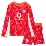 Koszulka Bramkarska Borussia Dortmund 25/26 Czerwony Długi Rękaw Dziecięca