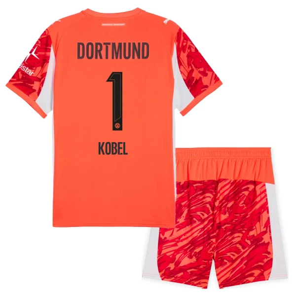 Koszulka Bramkarska Borussia Dortmund Kobel 1 25/26 Czerwony Dziecięca Koszulka Bramkarska Borussia Dortmund Kobel 1 25/26 Czerwony Dziecięca