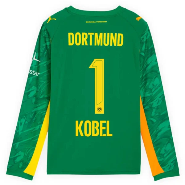 Koszulka Bramkarska Borussia Dortmund Kobel 1 25/26 Zielony Długi Rękaw Koszulka Bramkarska Borussia Dortmund Kobel 1 25/26 Zielony Długi Rękaw