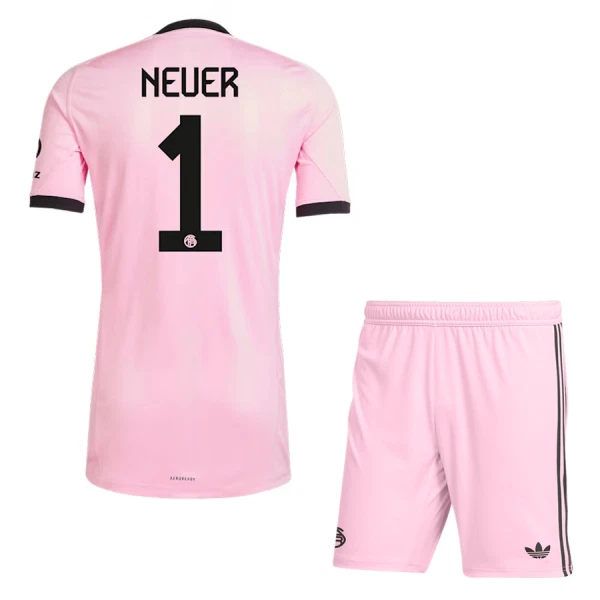 Koszulka Bramkarska FC Bayern Monachium Neuer 1 25/26 Różowy Dziecięca Koszulka Bramkarska FC Bayern Monachium Neuer 1 25/26 Różowy Dziecięca