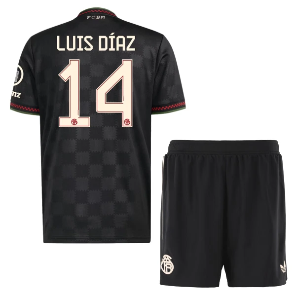 Koszulka FC Bayern Monachium Luis Díaz 14 25/26 Trzecia Dziecięca Koszulka FC Bayern Monachium Luis Díaz 14 25/26 Trzecia Dziecięca