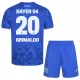 Koszulka Bayer Leverkusen Alejandro Grimaldo 20 25/26 Trzecia Dziecięca Koszulka Bayer Leverkusen Alejandro Grimaldo 20 25/26 Trzecia Dziecięca