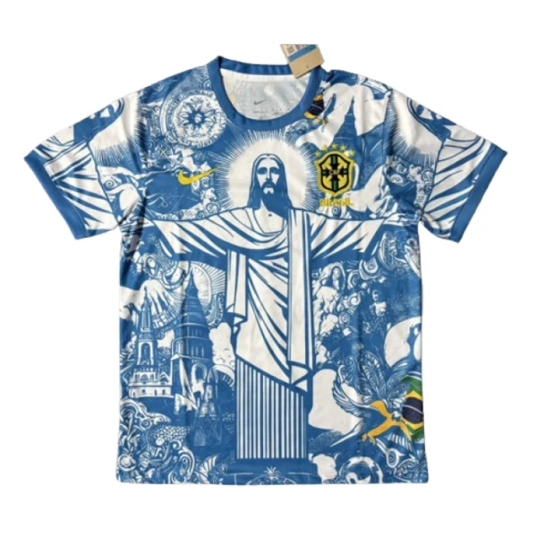 Koszulka Brazylia 2025 Niebieski - Specjalny Koszulka Brazylia 2025 Niebieski - Specjalny