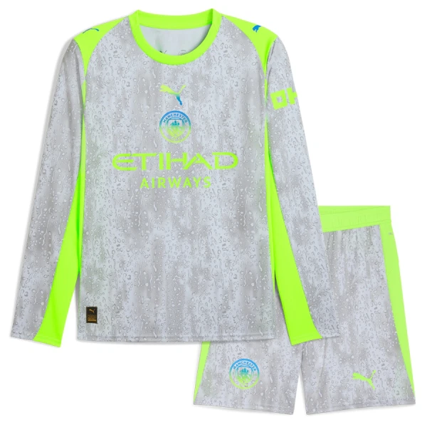 Koszulka Manchester City 25/26 Trzecia Długi Rękaw Dziecięca Koszulka Manchester City 25/26 Trzecia Długi Rękaw Dziecięca
