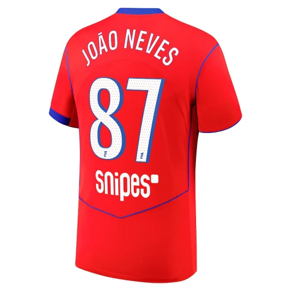 Koszulka Paris Saint-Germain Joao Neves 87 25/26 Trzecia Koszulka Paris Saint-Germain Joao Neves 87 25/26 Trzecia
