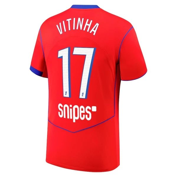 Koszulka Paris Saint-Germain Vitinha 17 25/26 Trzecia Koszulka Paris Saint-Germain Vitinha 17 25/26 Trzecia