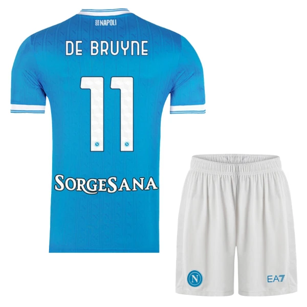 Koszulka SSC Napoli De Bruyne 11 25/26 Domowa Dziecięca Koszulka SSC Napoli De Bruyne 11 25/26 Domowa Dziecięca