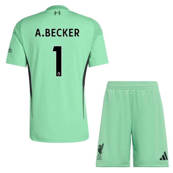 Koszulka Bramkarska Liverpool A. Becker 1 25/26 Zielony Dziecięca Koszulka Bramkarska Liverpool A. Becker 1 25/26 Zielony Dziecięca