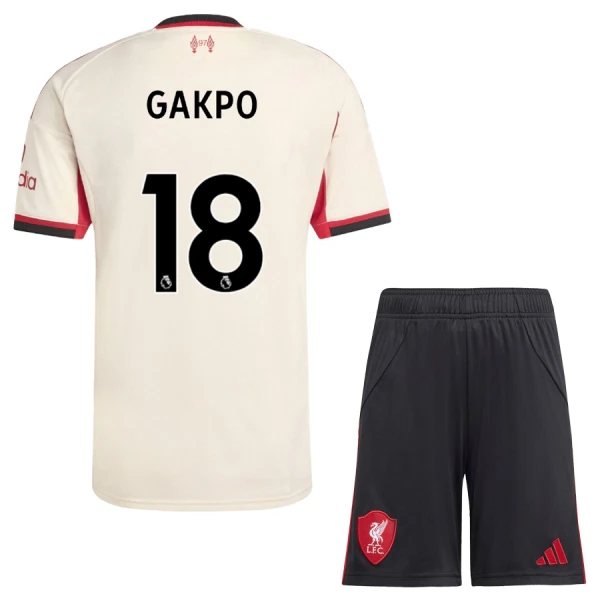 Koszulka Liverpool Gakpo 18 25/26 Wyjazdowa Dziecięca Koszulka Liverpool Gakpo 18 25/26 Wyjazdowa Dziecięca