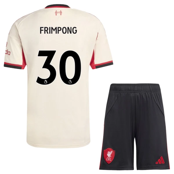 Koszulka Liverpool Jeremie Frimpong 30 25/26 Wyjazdowa Dziecięca Koszulka Liverpool Jeremie Frimpong 30 25/26 Wyjazdowa Dziecięca