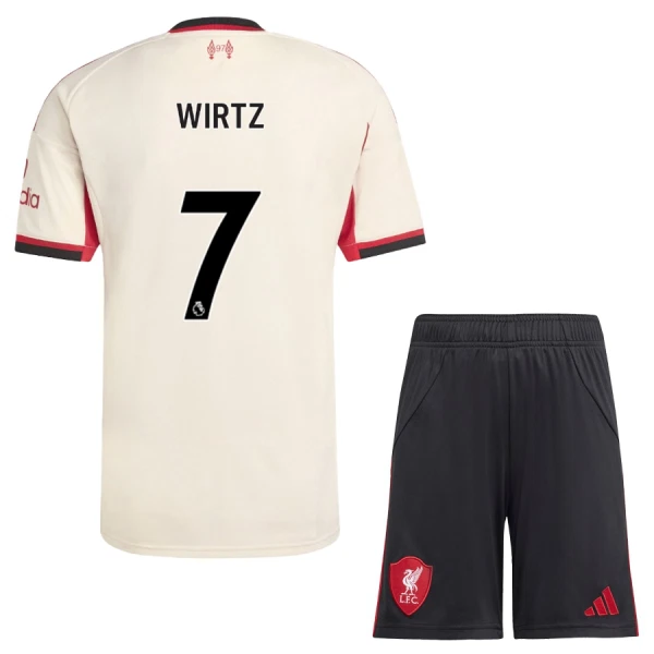 Koszulka Liverpool Wirtz 7 25/26 Wyjazdowa Dziecięca Koszulka Liverpool Wirtz 7 25/26 Wyjazdowa Dziecięca