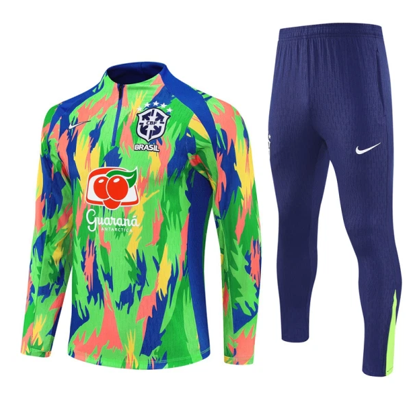 Brazylia Zestaw Bluzy Treningowej 25/26 Zielony Brazylia Zestaw Bluzy Treningowej 25/26 Zielony