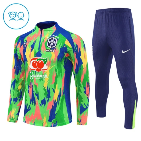 Brazylia Zestaw Bluzy Treningowej 25/26 Zielony Dziecięca