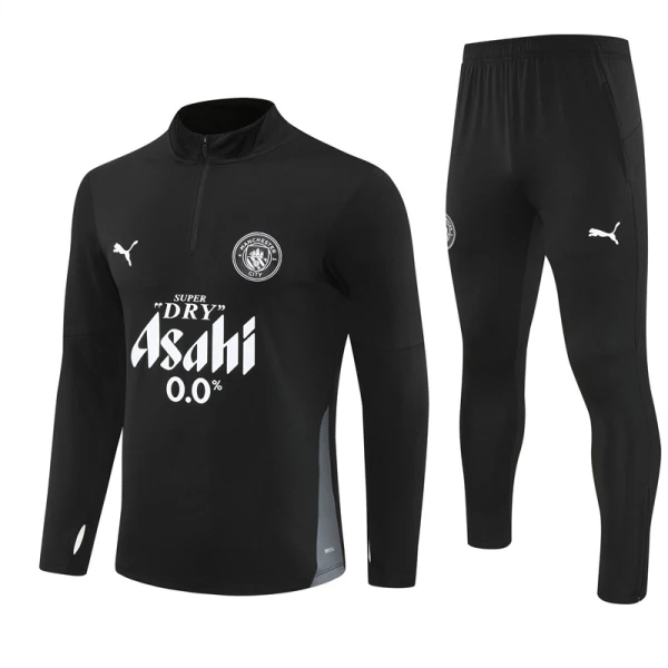 Manchester City Zestaw Bluzy Treningowej 25/26 Czarny