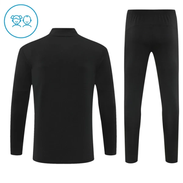 Manchester City Zestaw Bluzy Treningowej 25/26 Czarny Dziecięca