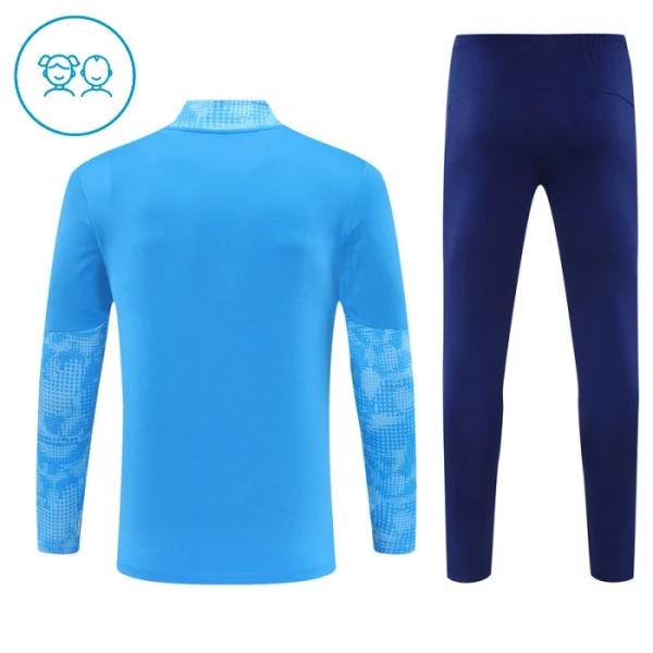 Manchester City Zestaw Bluzy Treningowej 25/26 Niebieski Dziecięca