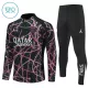 Paris Saint-Germain Zestaw Bluzy Treningowej 25/26 Czarny Dziecięca