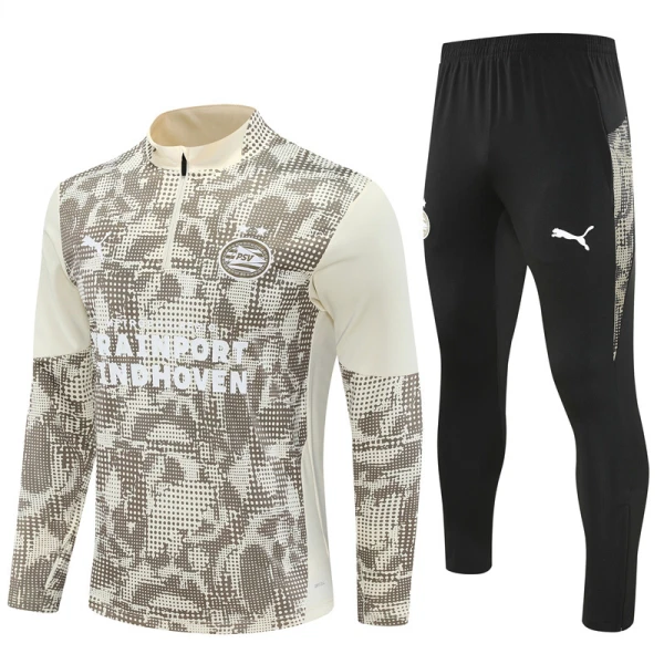 PSV Eindhoven Zestaw Bluzy Treningowej 25/26 Szary PSV Eindhoven Zestaw Bluzy Treningowej 25/26 Szary