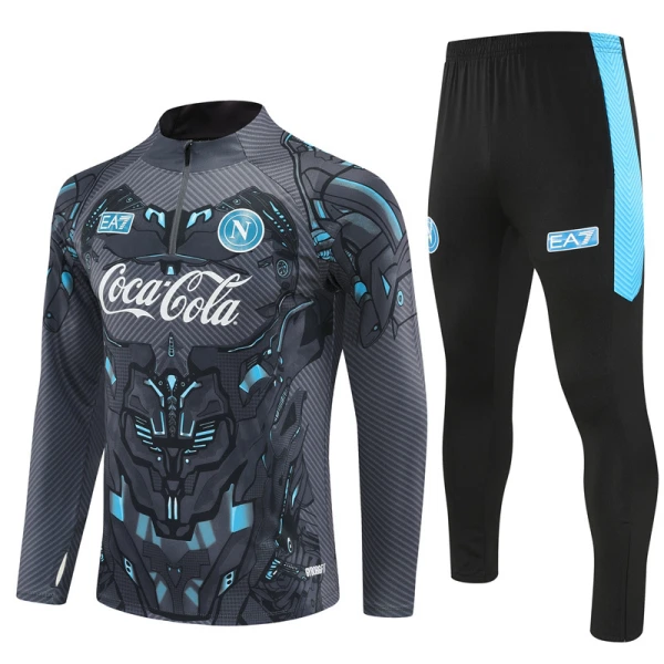 SSC Napoli Zestaw Bluzy Treningowej 25/26 Czarny