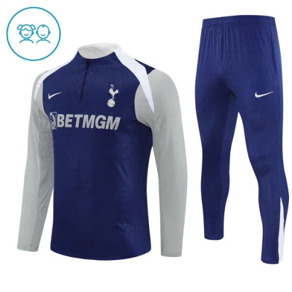 Tottenham Hotspur Zestaw Bluzy Treningowej 25/26 Marynarka-Wojenna Dziecięca