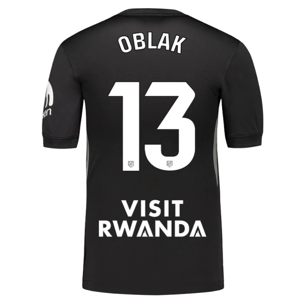 Koszulka Bramkarska Atlético Madryt Oblak 13 25/26 Czarny
