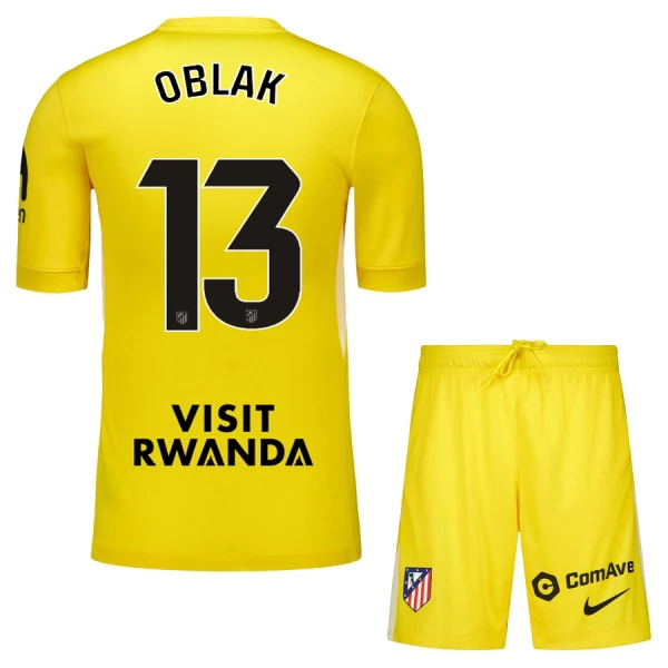 Koszulka Bramkarska Atlético Madryt Oblak 13 25/26 Żółty Dziecięca Koszulka Bramkarska Atlético Madryt Oblak 13 25/26 Żółty Dziecięca
