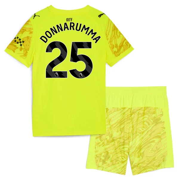 Koszulka Bramkarska Manchester City Gianluigi Donnarumma 25 25/26 Żółty Dziecięca