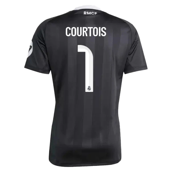 Koszulka Bramkarska Real Madryt Courtois 1 25/26 Czarny Dziecięca