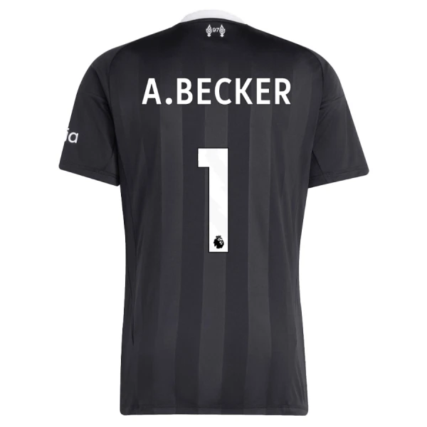 Koszulka Bramkarska Liverpool A. Becker 1 25/26 Czarny Dziecięca