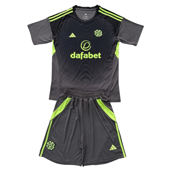Koszulka Bramkarska Celtic Glasgow 25/26 Czarny Dziecięca