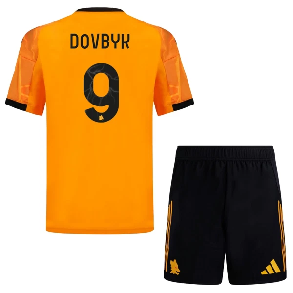 Koszulka AS Roma Dovbyk 9 25/26 Wyjazdowa Dziecięca