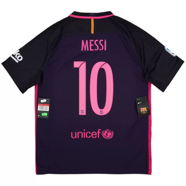 Koszulka Barcelona Messi 10 2016-17 Retro Wyjazdowa Koszulka Barcelona Messi 10 2016-17 Retro Wyjazdowa