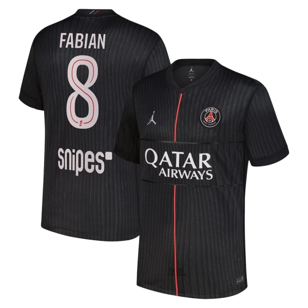 Koszulka Paris Saint-Germain Fabian 8 Jordan 25/26 Czwarta Koszulka Paris Saint-Germain Fabian 8 Jordan 25/26 Czwarta