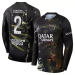 Koszulka Paris Saint-Germain Hakimi 2 Night 25/26 Długi Rękaw