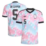 Koszulka Belgia De Cuyper 5 MŚ 2026 Wyjazdowa