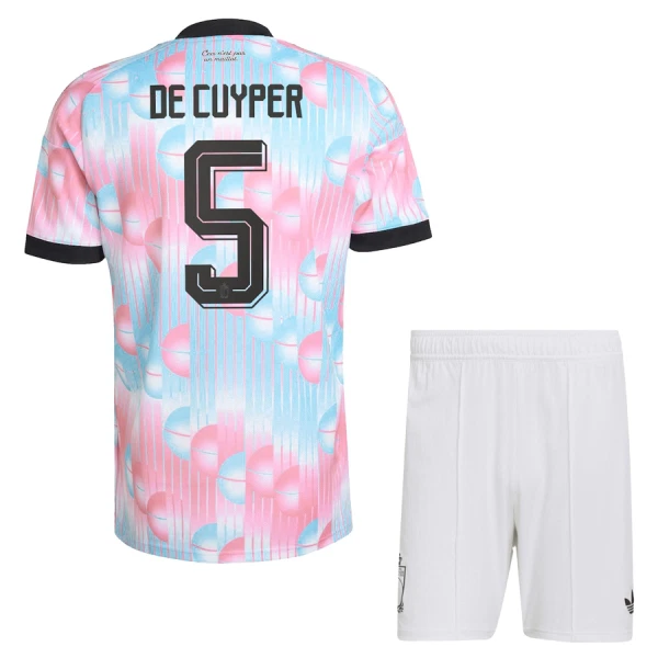 Koszulka Belgia De Cuyper 5 MŚ 2026 Wyjazdowa Dziecięca