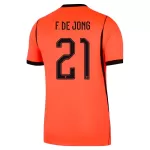 Koszulka Holandia Frenkie de Jong 21 MŚ 2026 Domowa