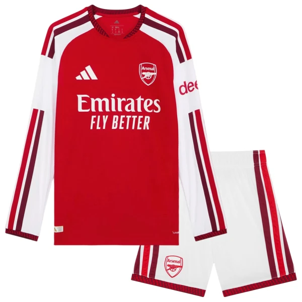 Koszulka Arsenal 26/27 Domowa Długi Rękaw Dziecięca