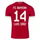 Koszulka FC Bayern Monachium Luis Díaz 14 26/27 Domowa Dziecięca