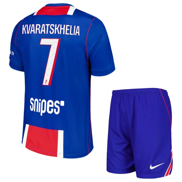Koszulka Paris Saint-Germain Kvaratskhelia 7 26/27 Domowa Dziecięca