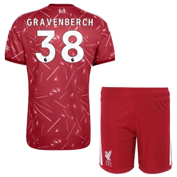 Koszulka Liverpool Gravenberch 38 26/27 Domowa Dziecięca Koszulka Liverpool Gravenberch 38 26/27 Domowa Dziecięca