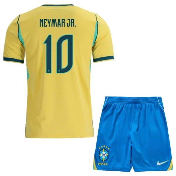Koszulka Brazylia Neymar JR 10 MŚ 2026 Domowa Dziecięca