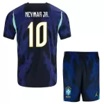 Koszulka Brazylia Neymar JR 10 MŚ 2026 Wyjazdowa Dziecięca