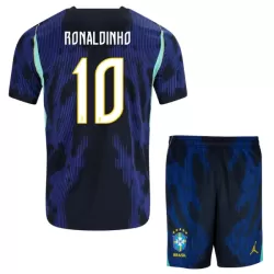 Koszulka Brazylia Ronaldinho 10 MŚ 2026 Wyjazdowa Dziecięca Koszulka Brazylia Ronaldinho 10 MŚ 2026 Wyjazdowa Dziecięca