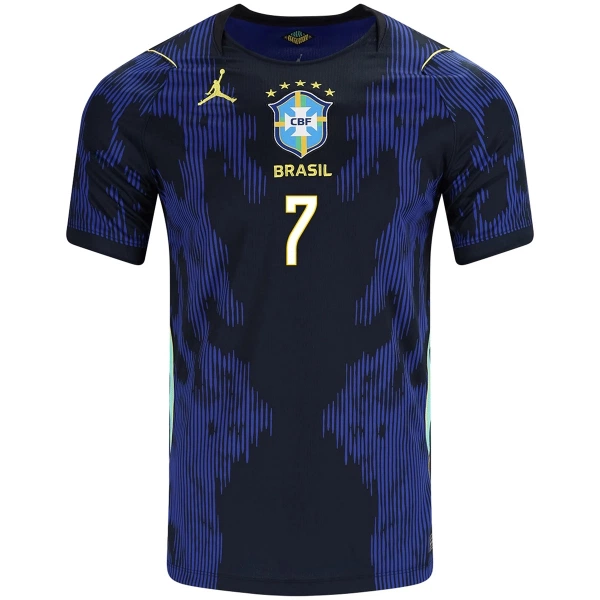 Koszulka Brazylia Vini JR. 7 MŚ 2026 Wyjazdowa Dziecięca