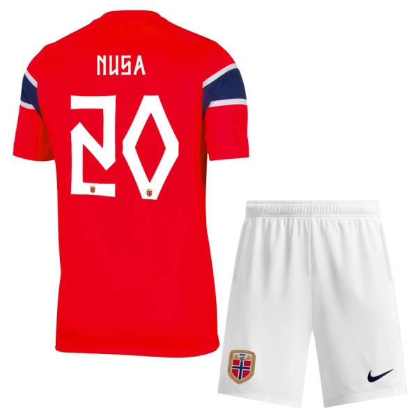 Koszulka Norwegia Nusa 20 MŚ 2026 Domowa Dziecięca Koszulka Norwegia Nusa 20 MŚ 2026 Domowa Dziecięca