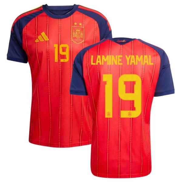 Koszulka Hiszpania 2 Stars Lamine Yamal 19 MŚ 2026 Domowa Koszulka Hiszpania 2 Stars Lamine Yamal 19 MŚ 2026 Domowa