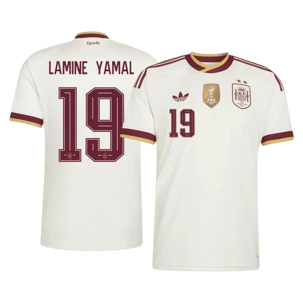 Koszulka Hiszpania 2 Stars Lamine Yamal 19 MŚ 2026 Wyjazdowa Koszulka Hiszpania 2 Stars Lamine Yamal 19 MŚ 2026 Wyjazdowa