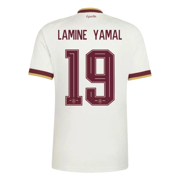 Koszulka Hiszpania 2 Stars Lamine Yamal 19 MŚ 2026 Wyjazdowa